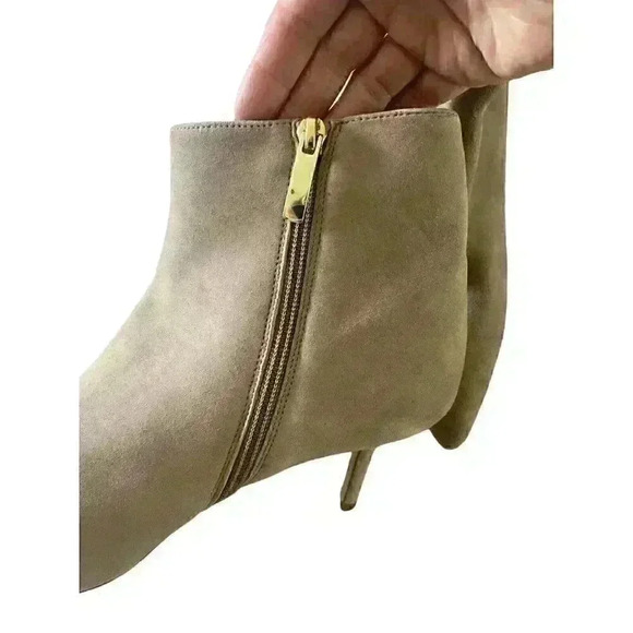 NEW L'AGENCE Aimee Tan Taupe Suede Pointed Toe Booties size 42/US 11 - Picture 10 of 10